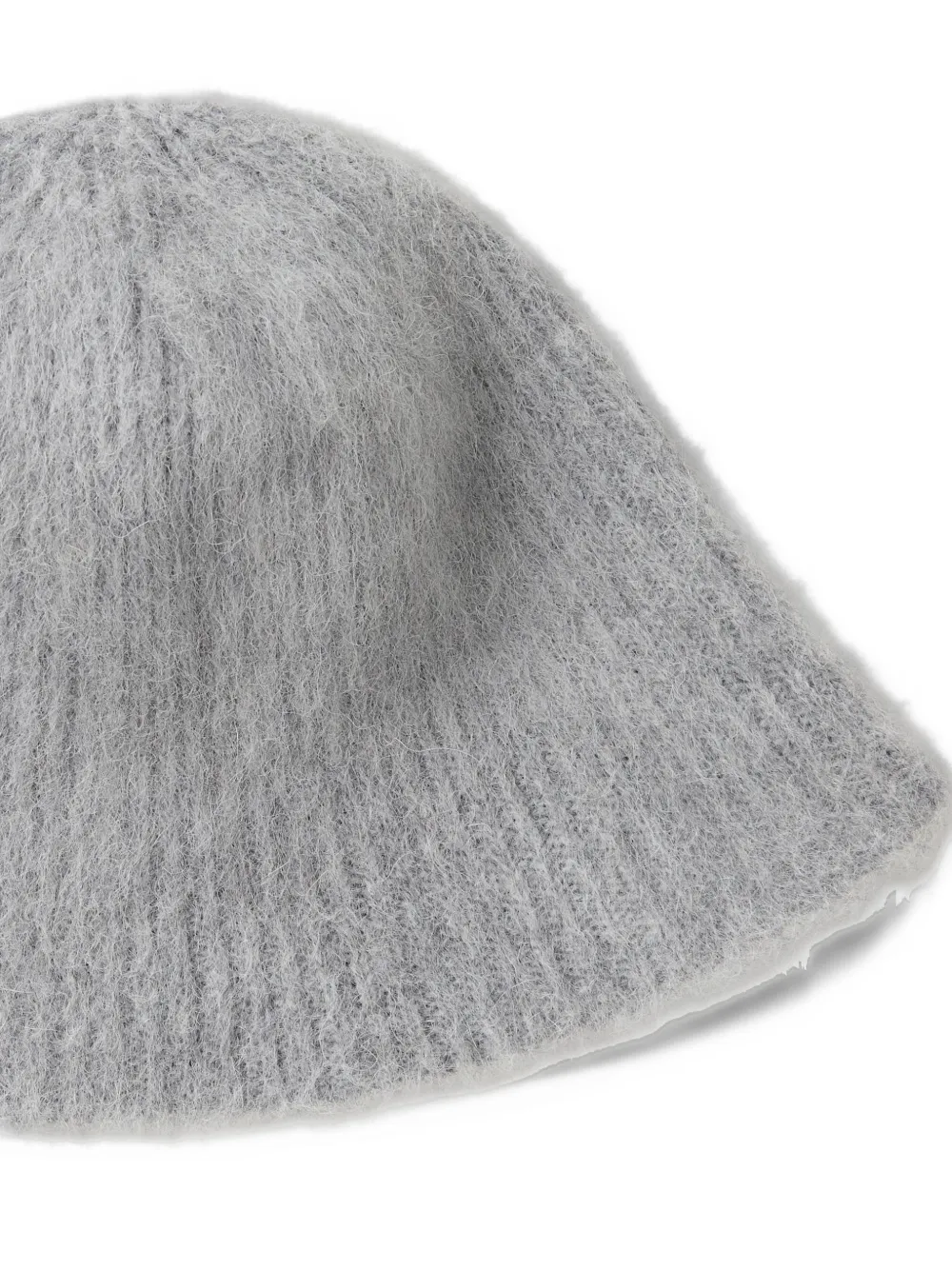 Drykorn Kapsika brushed ribbed-knit beanie hat Grijs
