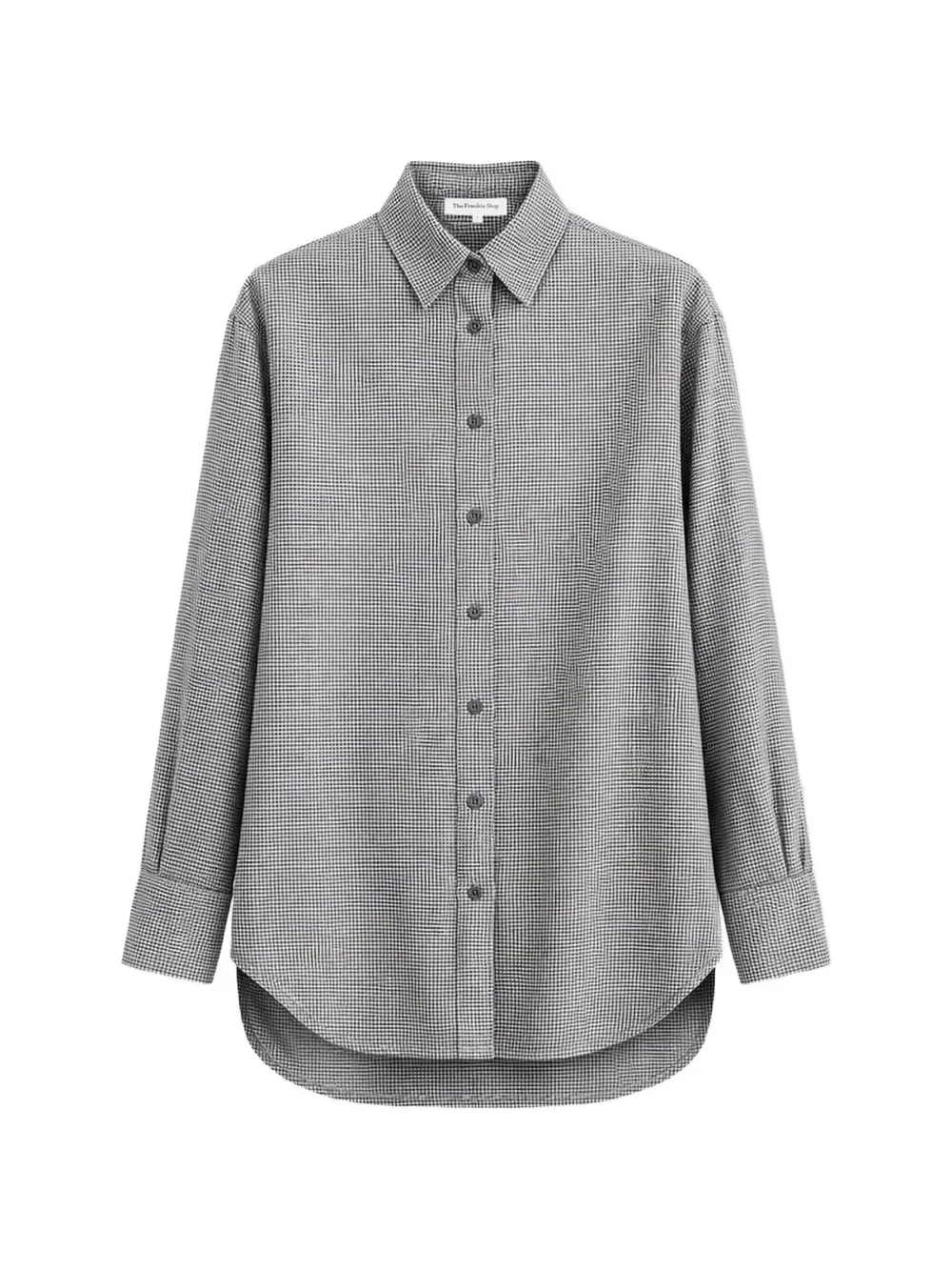 The Frankie Shop Peri shirt checked grey Wit