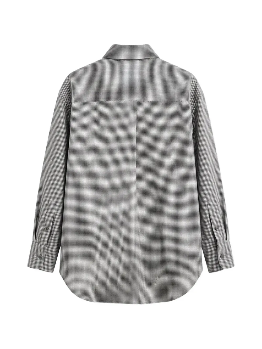 The Frankie Shop Peri shirt checked grey Wit