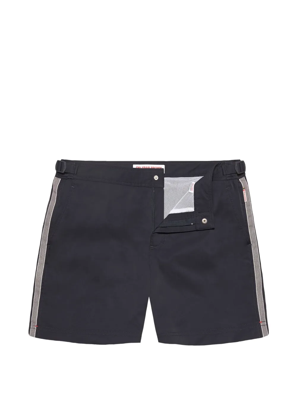 Orlebar Brown Bulldog side-stripe swim shorts - Nero
