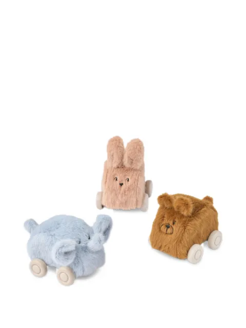 Liewood Ansel animal-inspired plush toy cars (set of three)