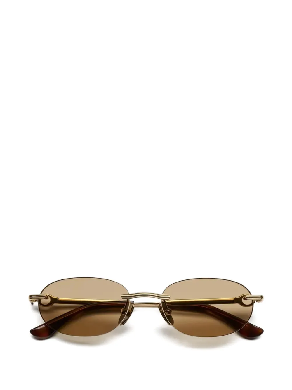 Chimi Cadenza rimless oval-frame sunglasses Goud