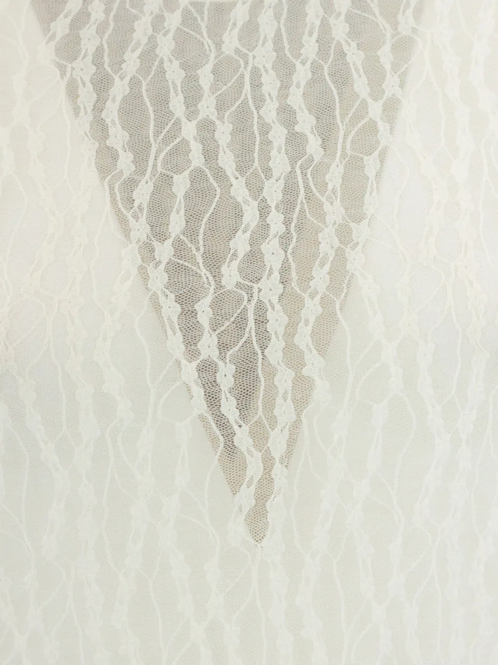 PHO FIRENZE openwork lace top Wit