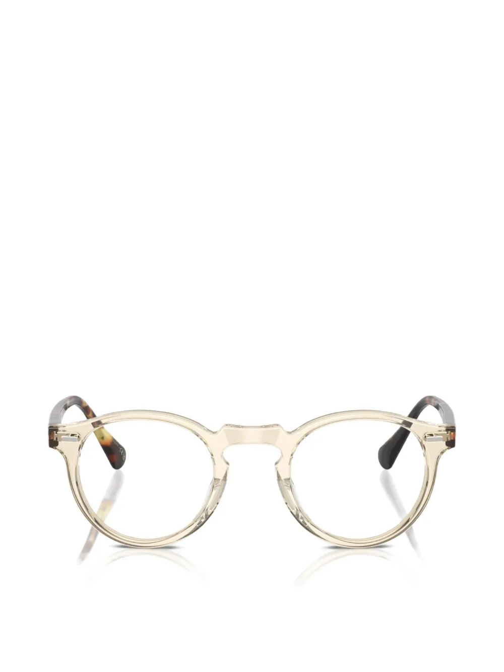 Oliver Peoples Gregory Peck round-frame glasses Geel