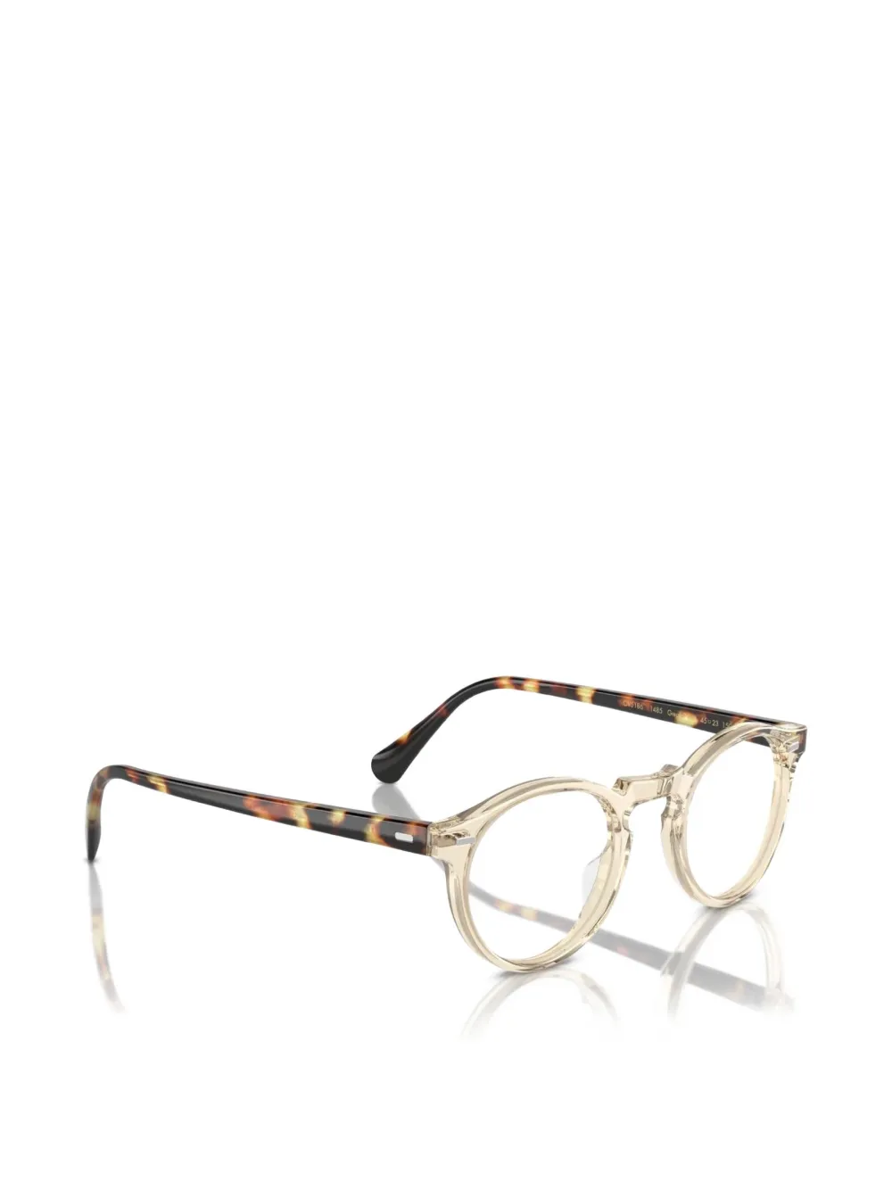 Oliver Peoples Gregory Peck round-frame glasses Geel