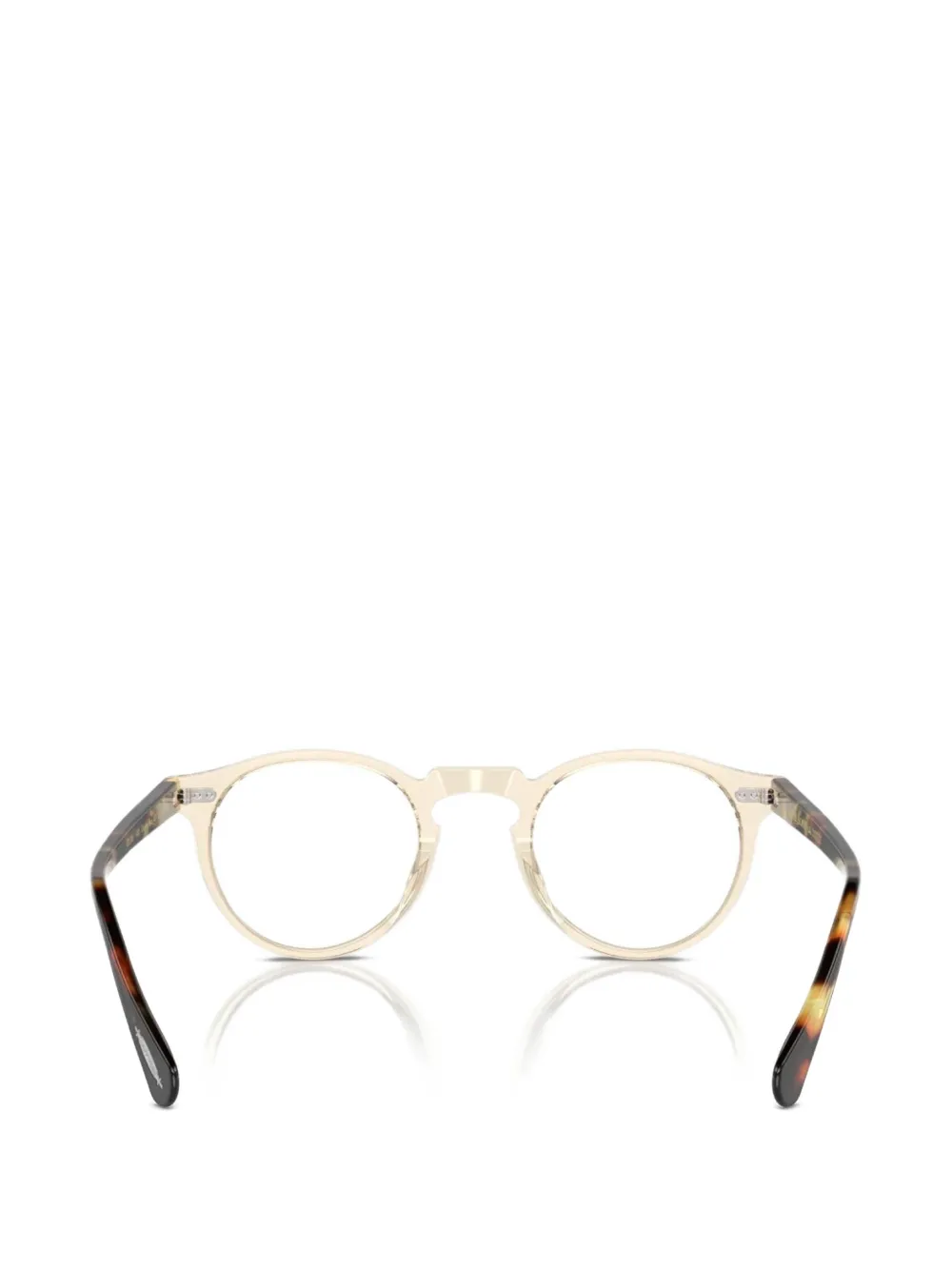 Oliver Peoples Gregory Peck round-frame glasses Geel