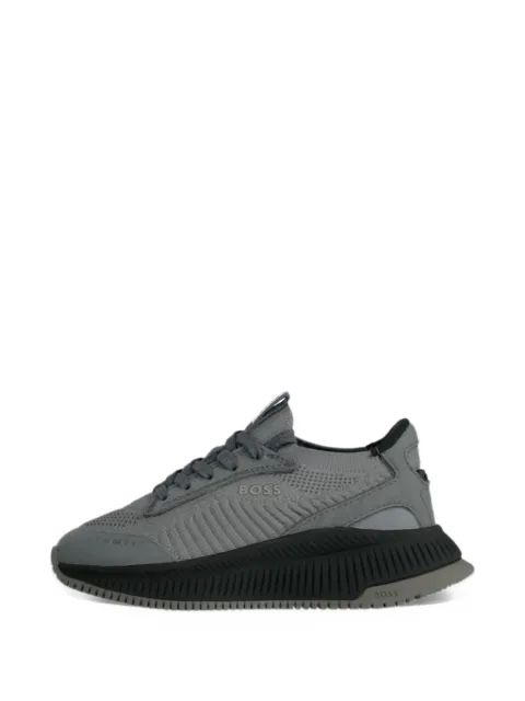 BOSS Kidswear ribbed-knit panelled sneakers