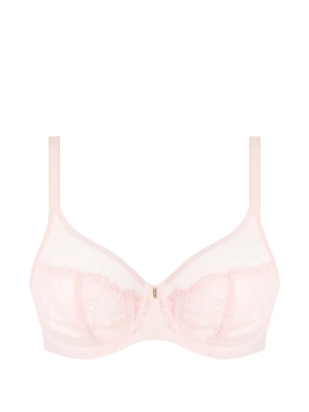Chantelle floral-lace mesh bra - Rosa