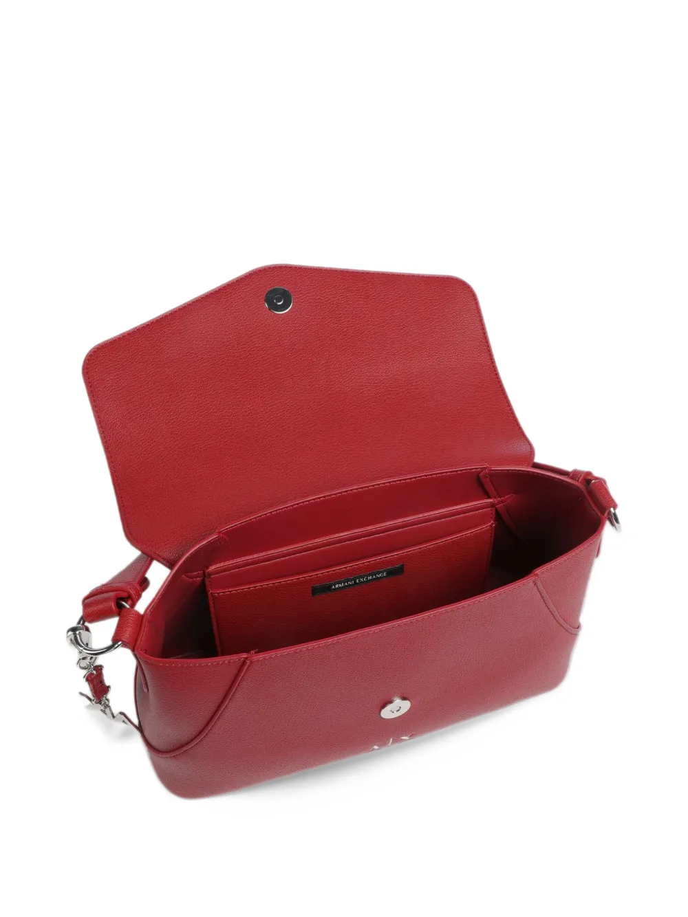 Armani Exchange logo-plaque shoulder bag Rood
