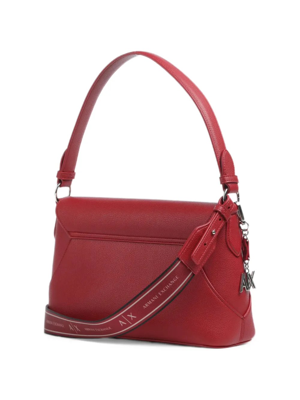 Armani Exchange logo-plaque shoulder bag Rood