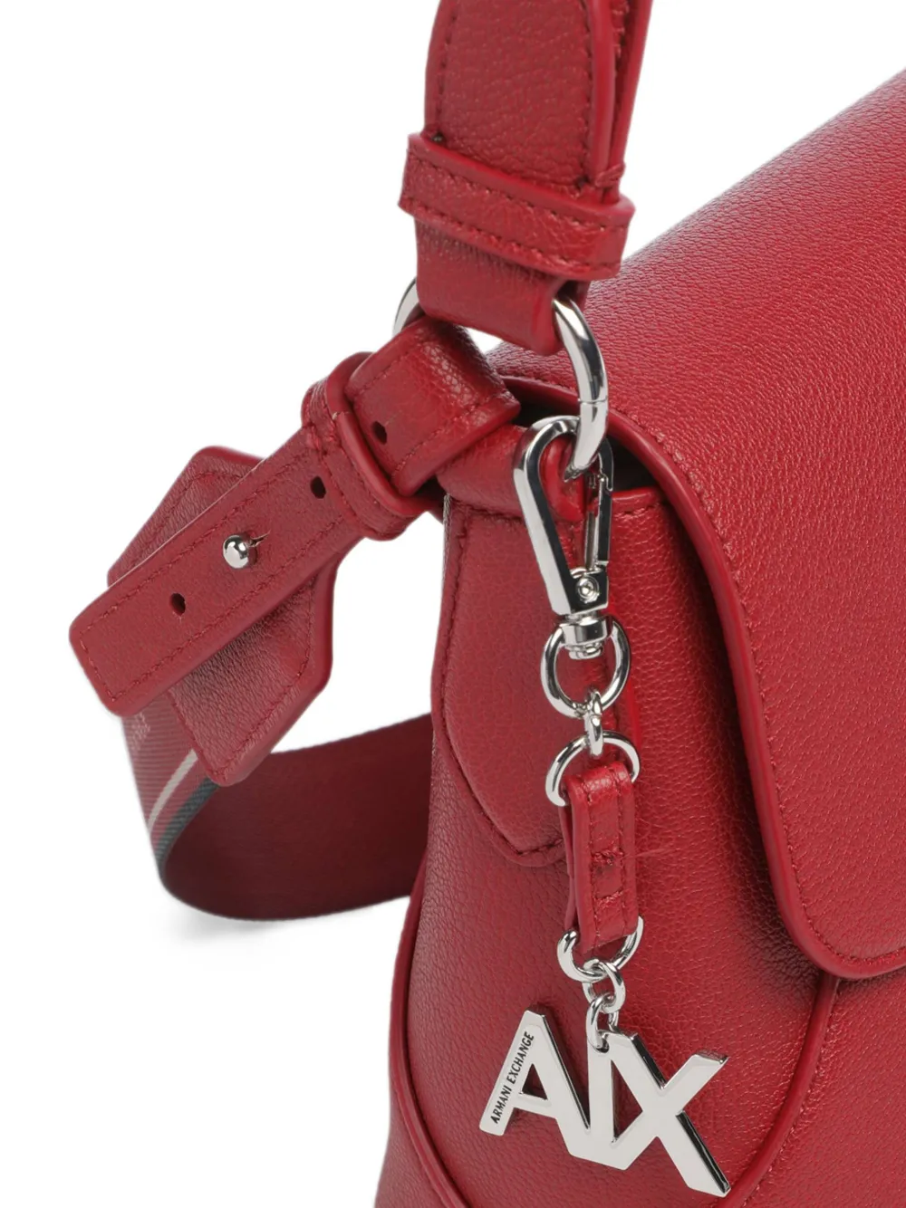 Armani Exchange logo-plaque shoulder bag Rood