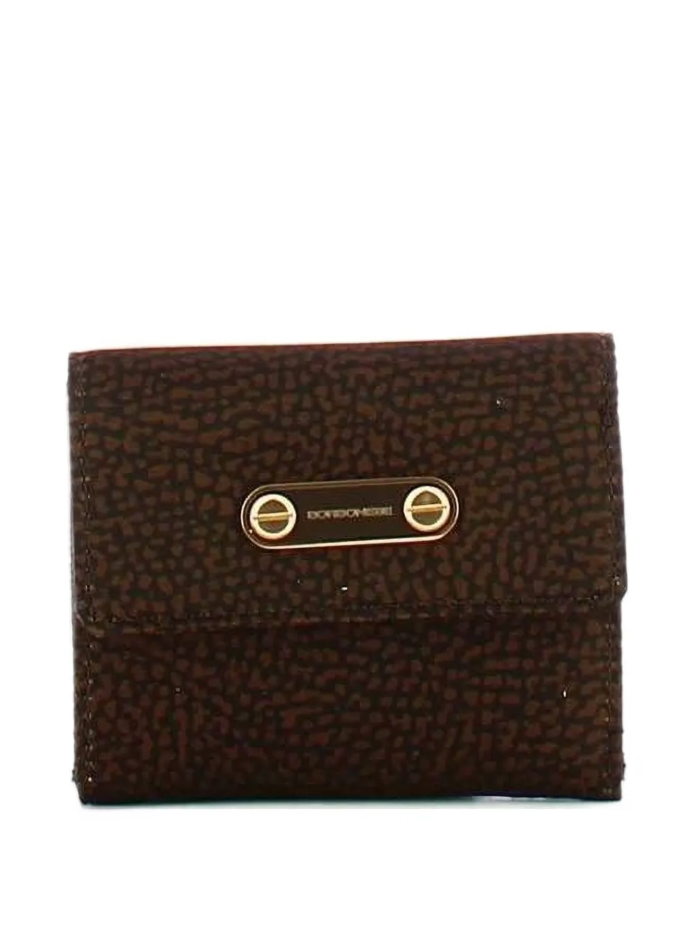 Borbonese O.P. print wallet - Marrone