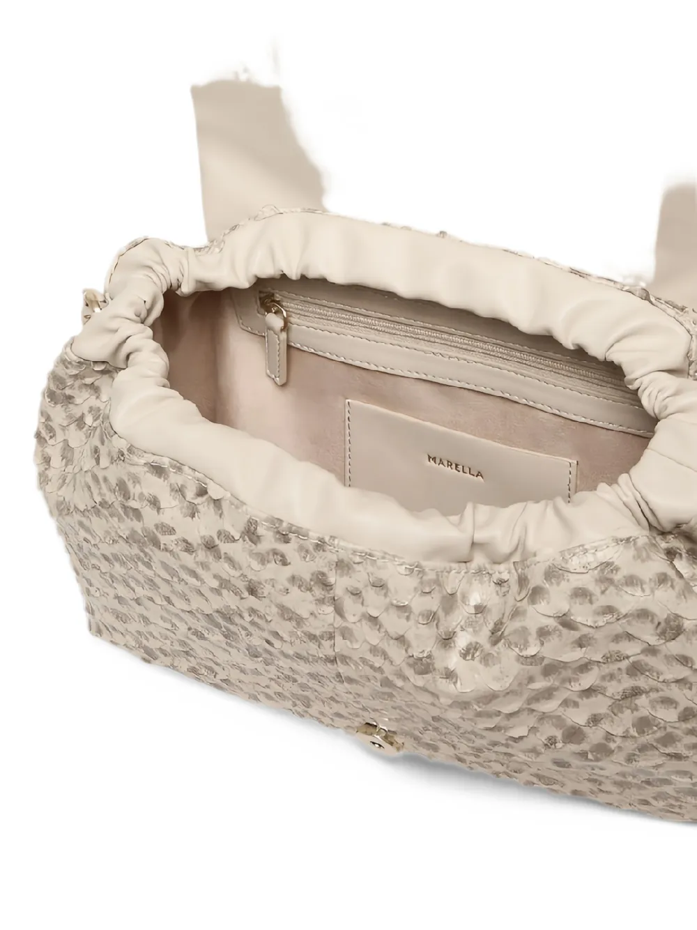 Marella medium Le Muse braided-strap crossbody bag Grijs