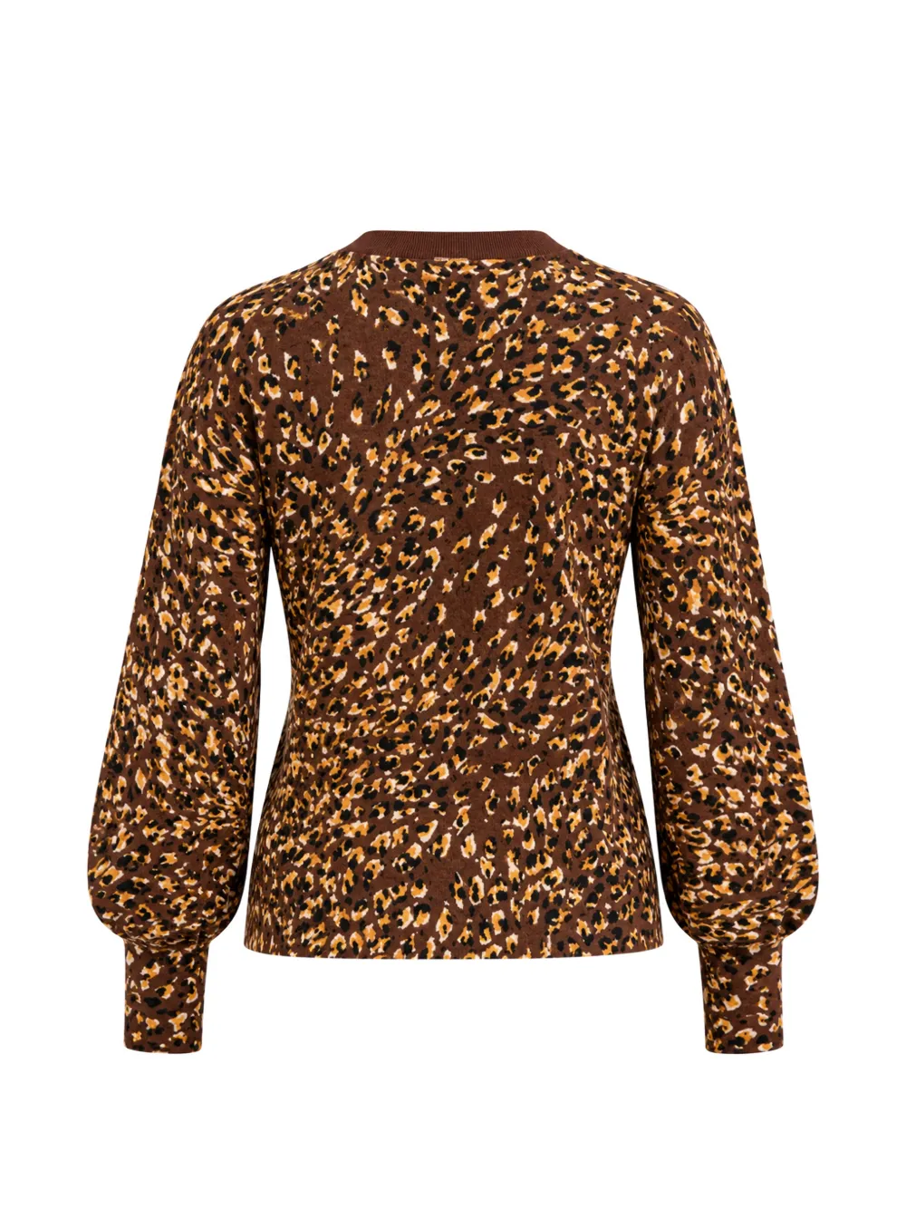 TWINSET leopard-print V-neck cardigan Bruin
