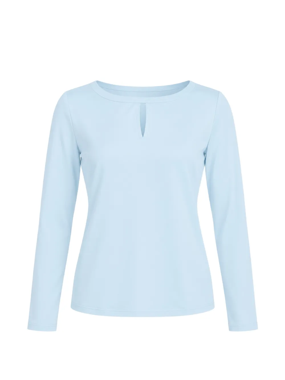 Betty Barclay keyhole-detail long-sleeve T-shirt Blauw
