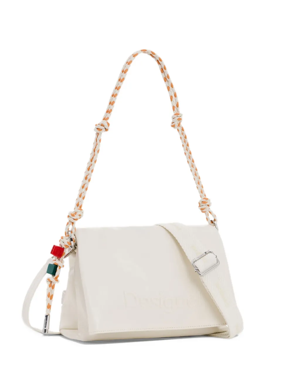 Desigual logo-debossed shoulder bag - Toni neutri