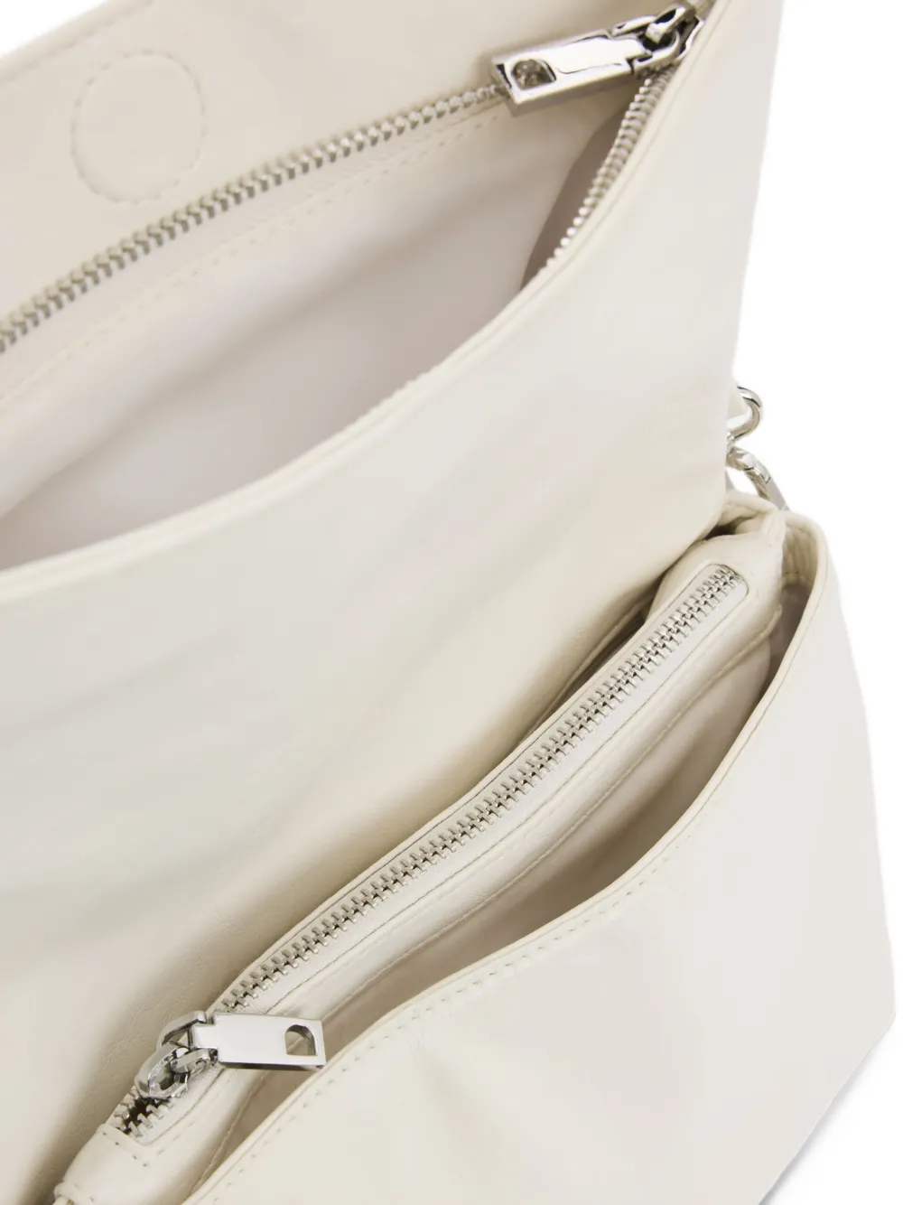 Desigual logo-debossed shoulder bag Beige