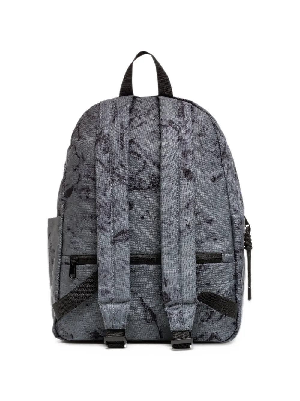 MSGM Kids acid-wash logo-print backpack Grijs