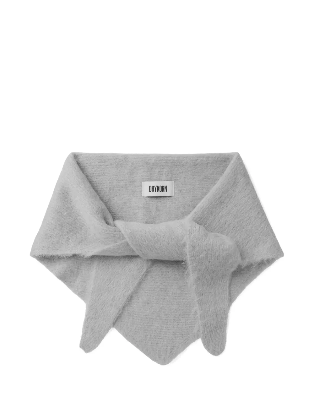 Drykorn Tonky brushed triangular scarf - Grigio
