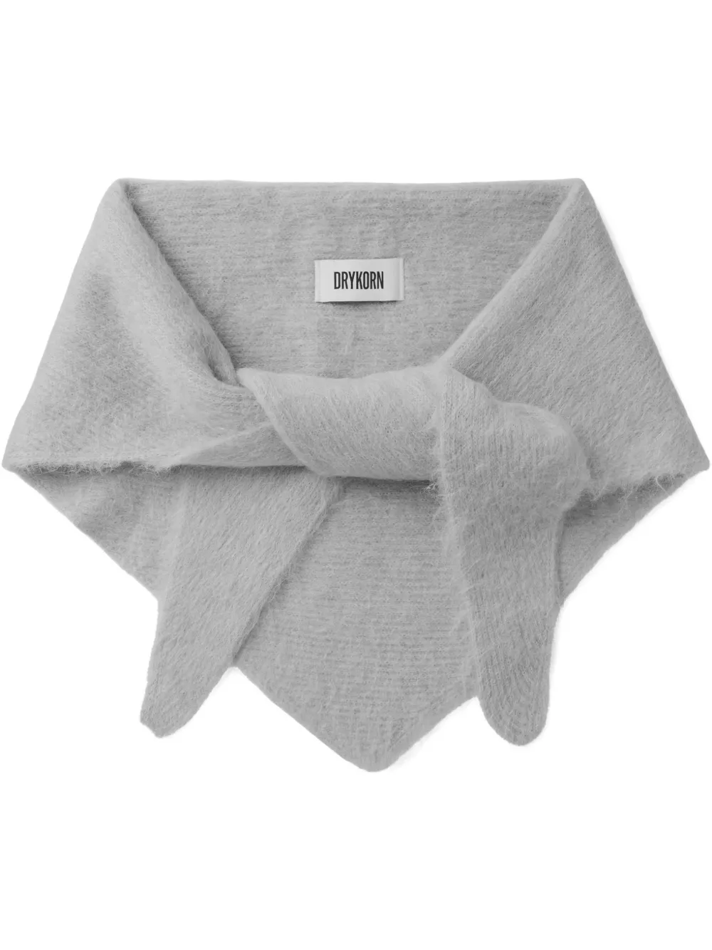 Drykorn Tonky brushed triangular scarf Grijs