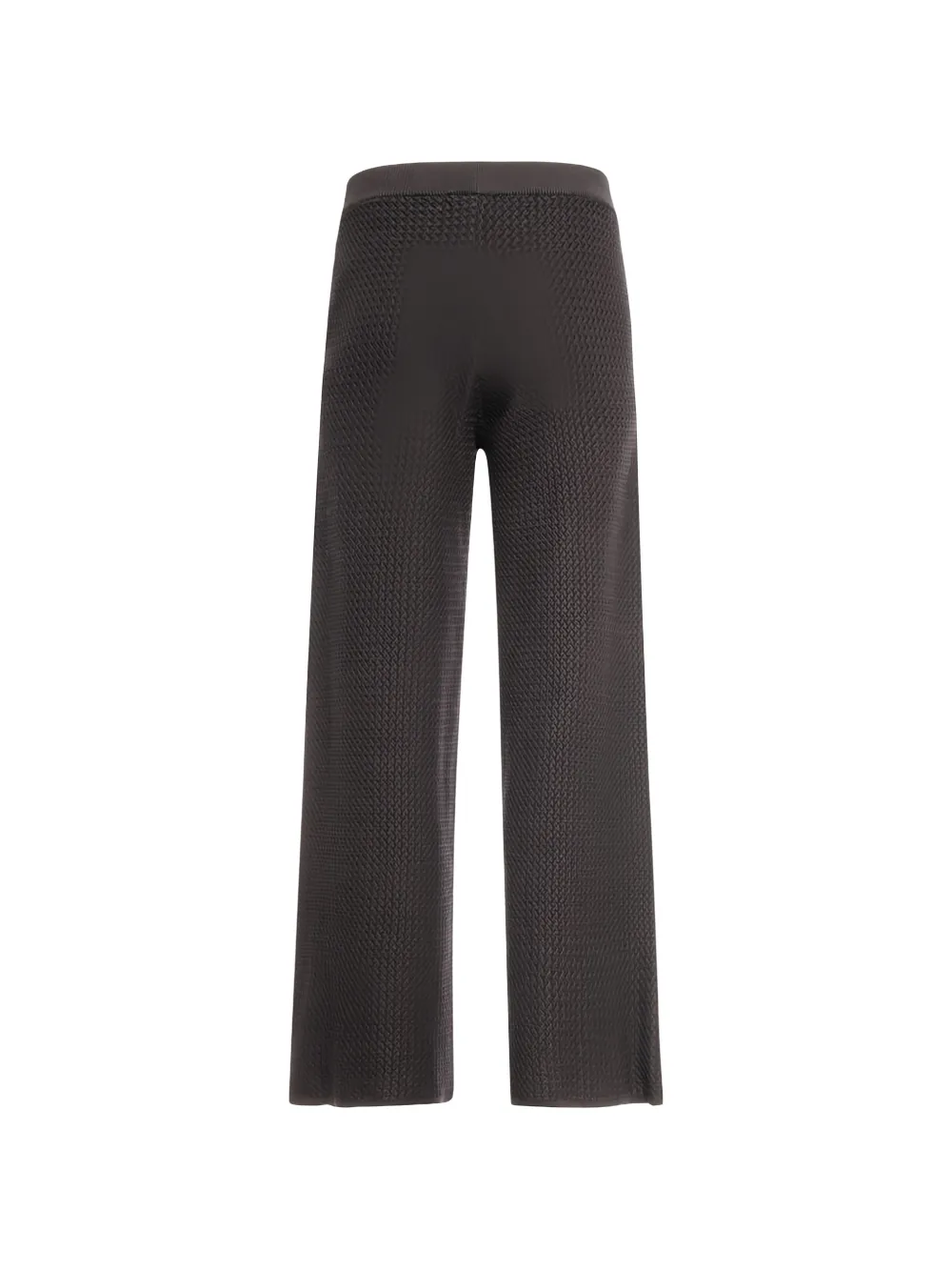 FRACOMINA chevron-knit palazzo pants Zwart