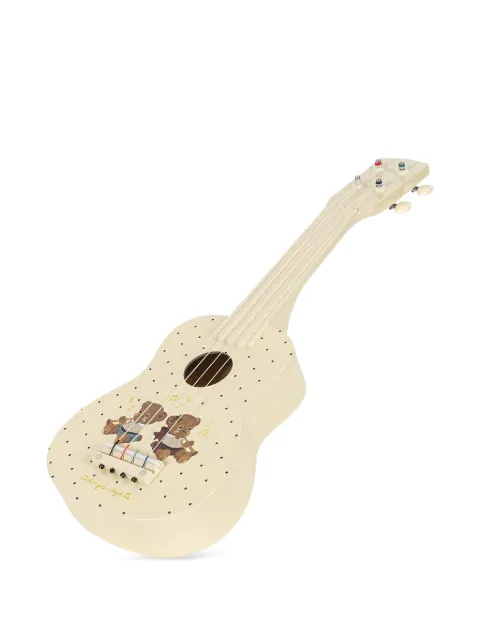 Konges Sløjd ukelele con motivo de oso de peluche y lunares