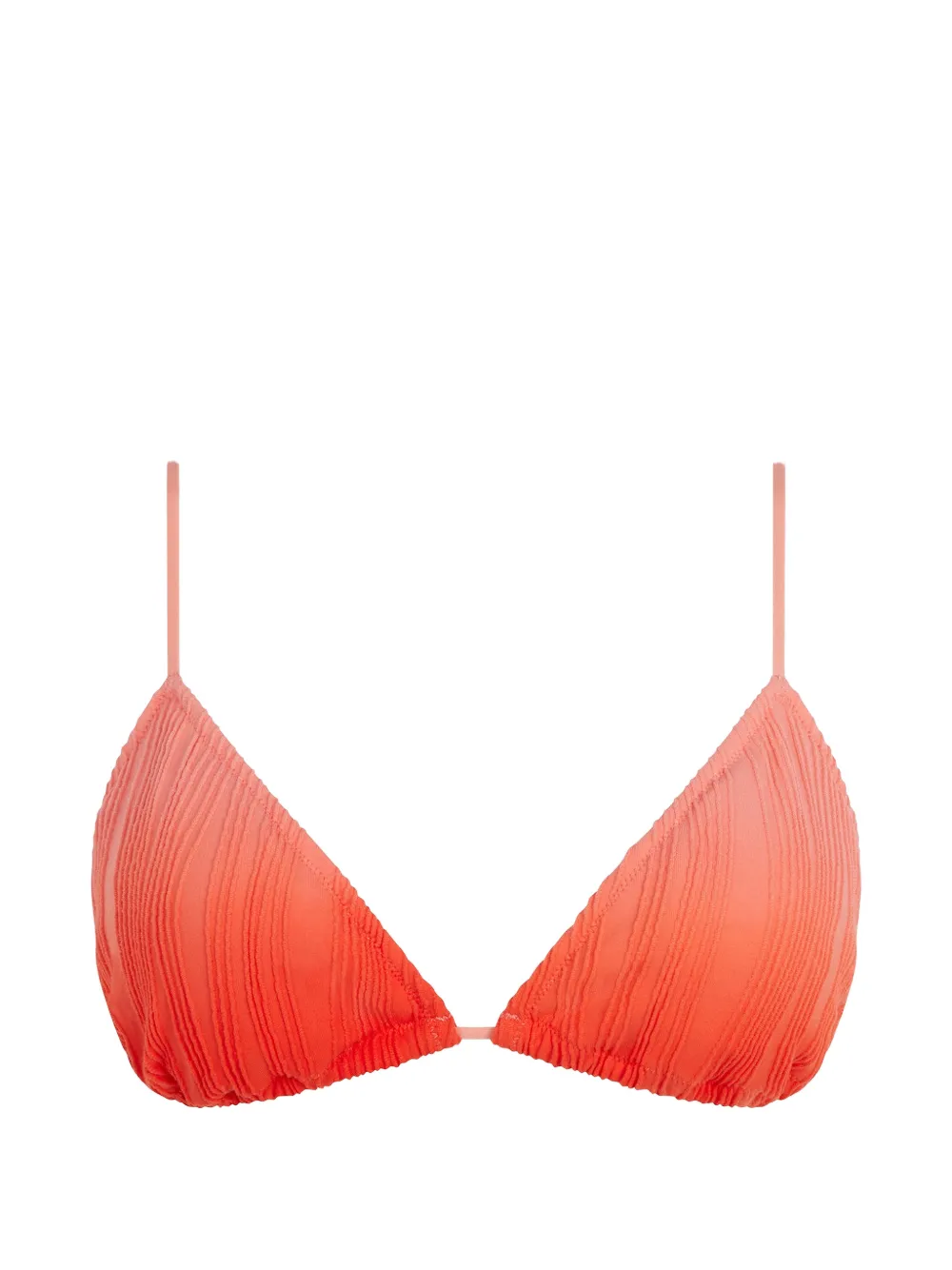 Chantelle Pulp plissé-effect triangle bikini top - Arancione