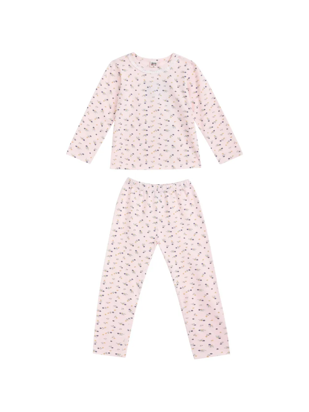 BANBLU floral-print ruffled pajamas - Pink