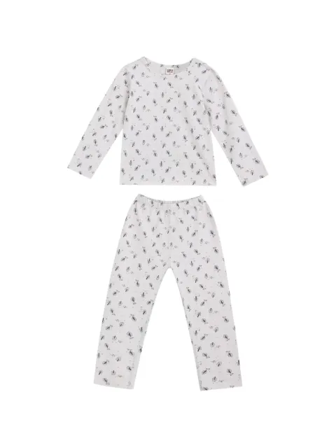BANBLU feather-print pajamas