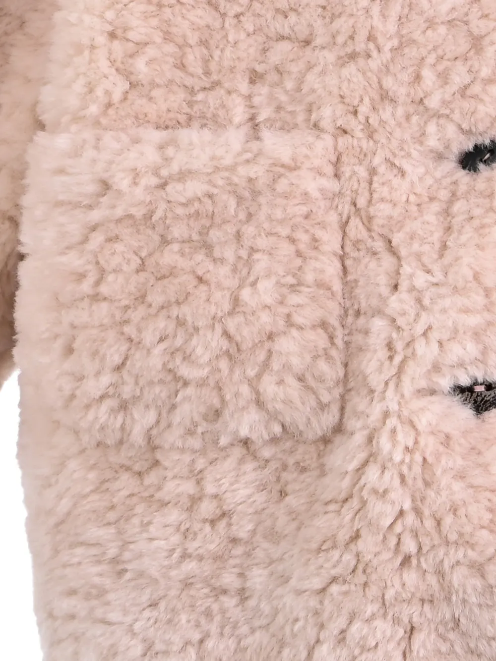Mimi Tutu high-necck faux-fur coat Roze