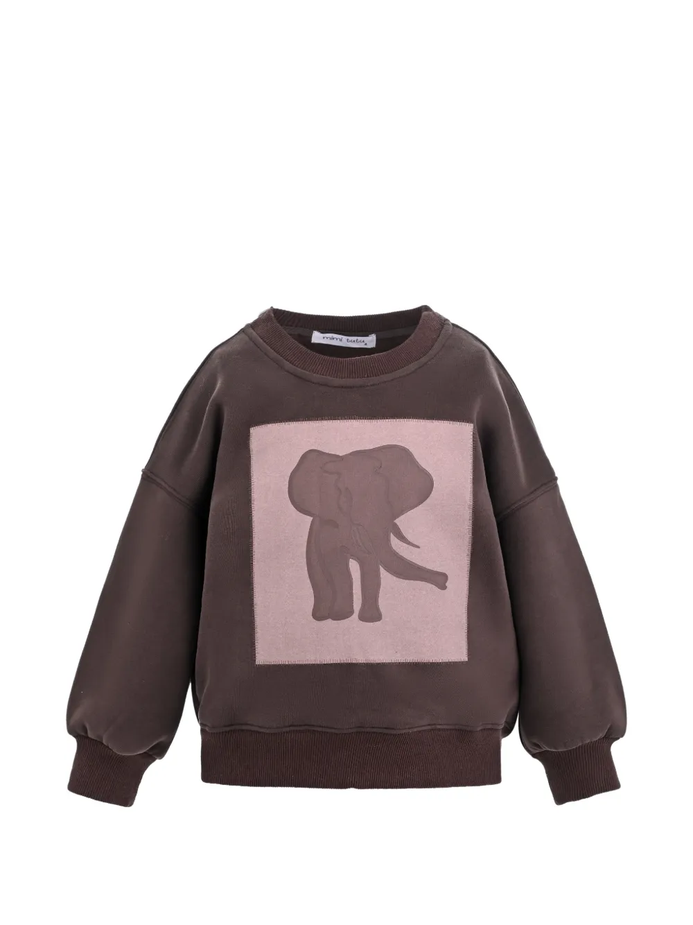 Mimi Tutu elephant-patch sweatshirt - Brown