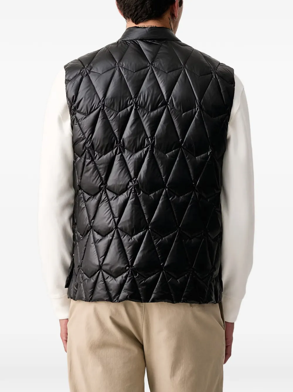 Moose Knuckles Iceberg gewatteerde bodywarmer Zwart