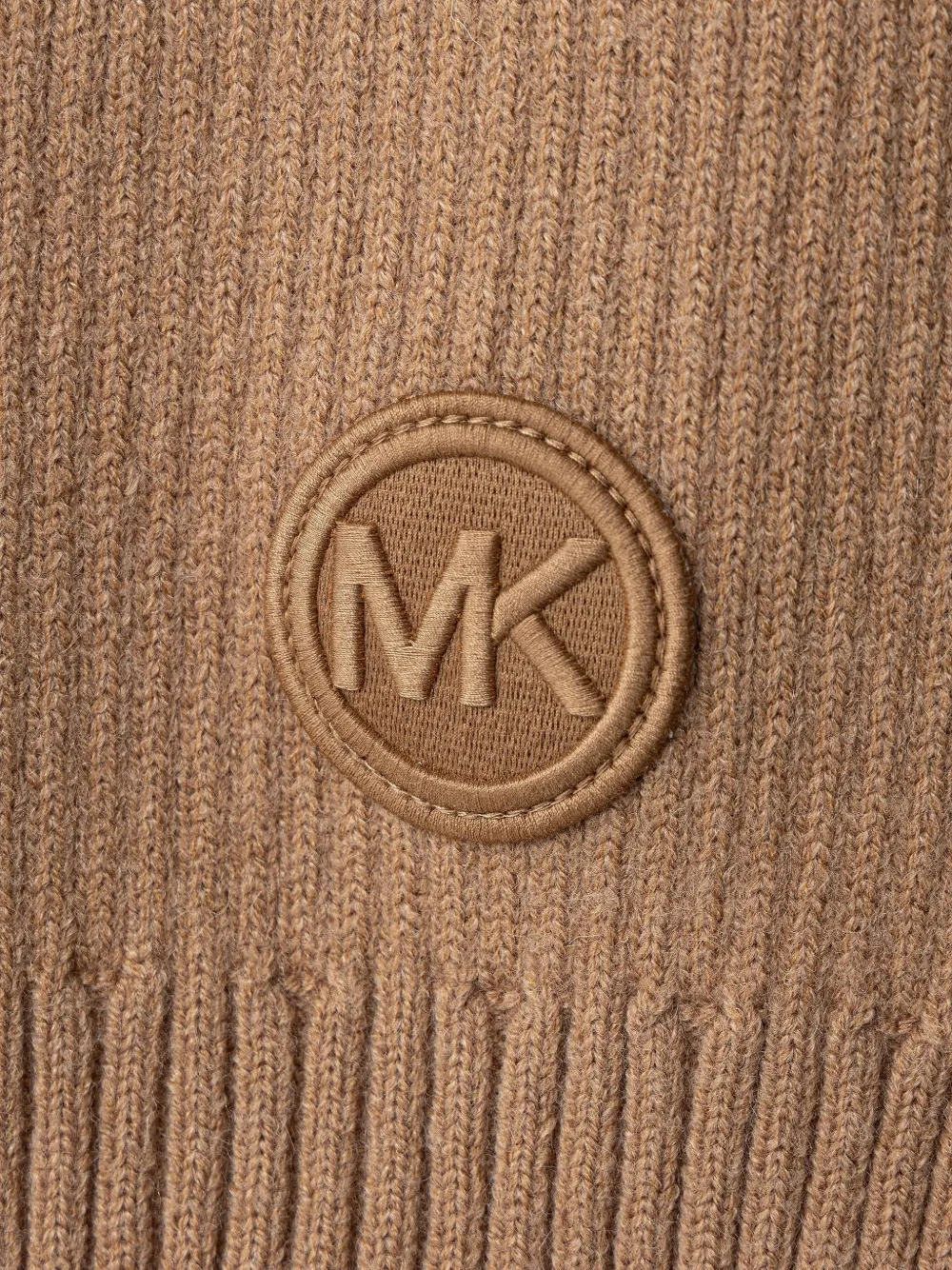 Michael Kors Ribgebreide sjaal Bruin