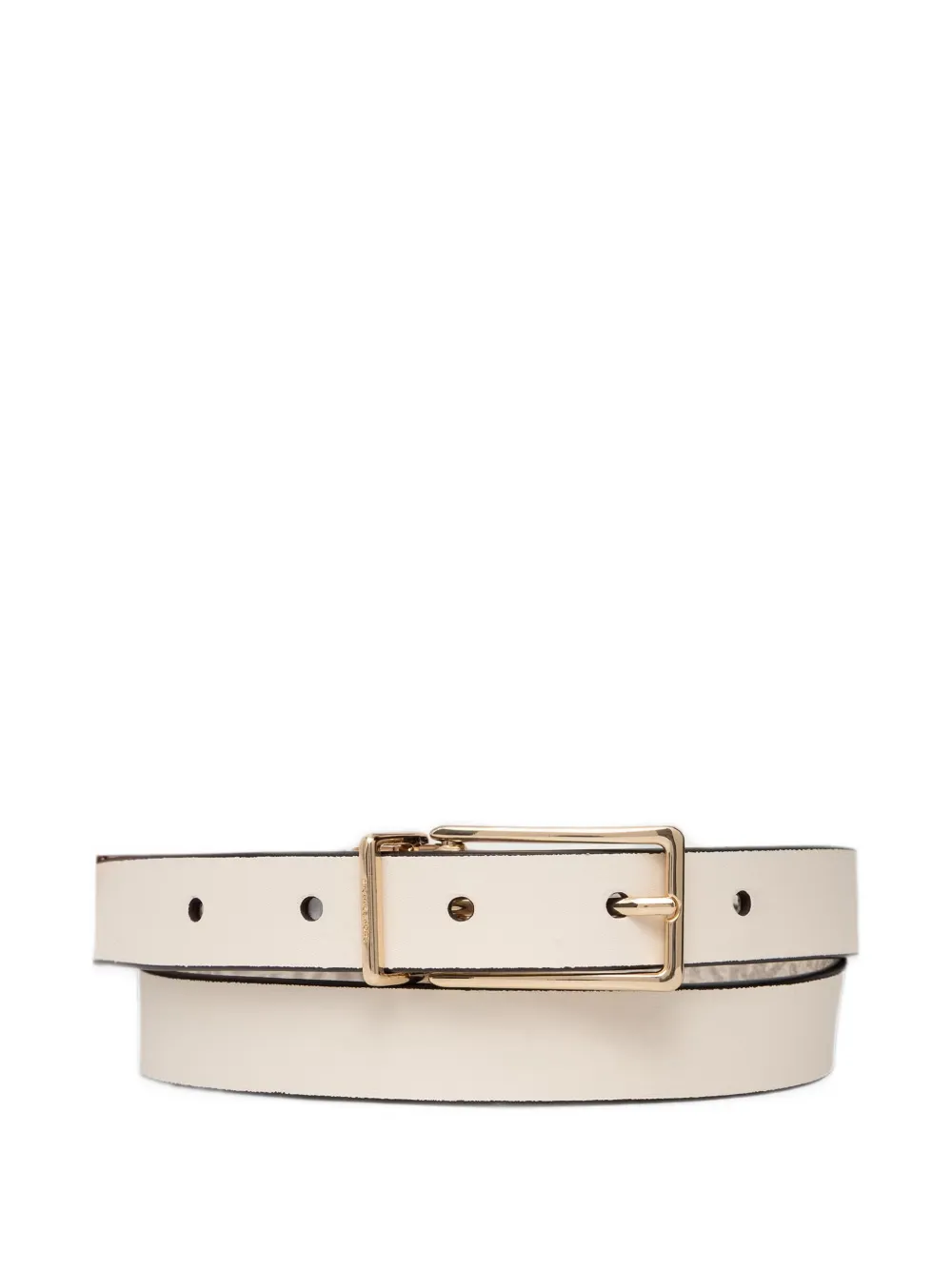 Michael Kors reversible Signature logo and leather belt Beige