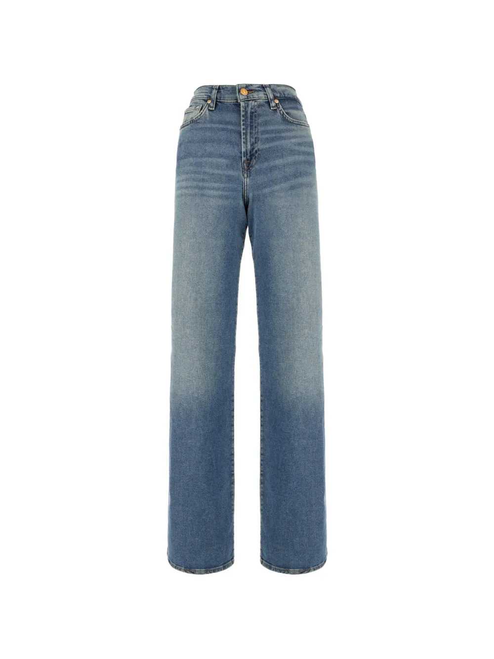 7 For All Mankind Lotta mid-rise wide-leg jeans - Blu