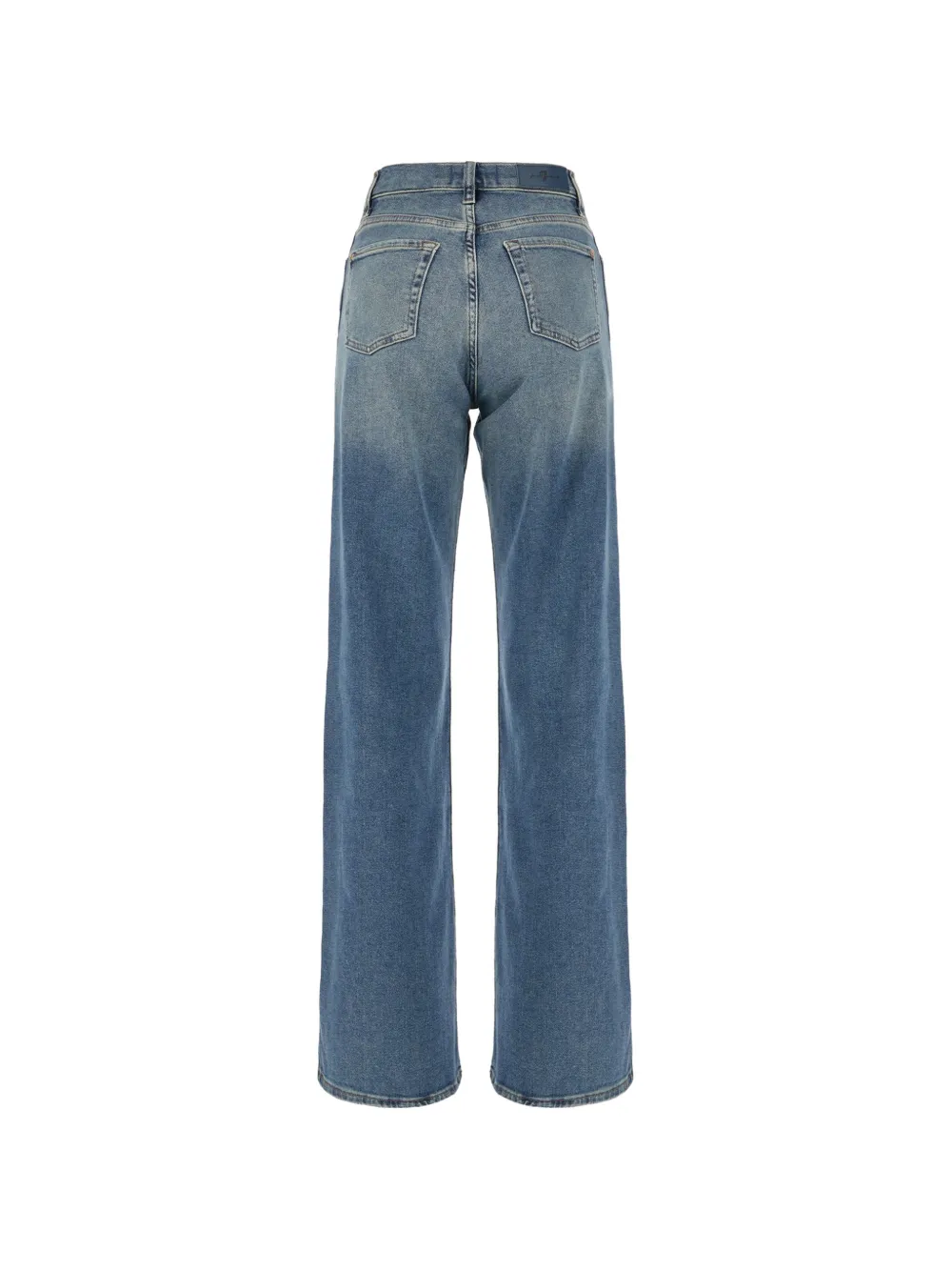 7 For All Mankind Lotta mid-rise wide-leg jeans Blauw