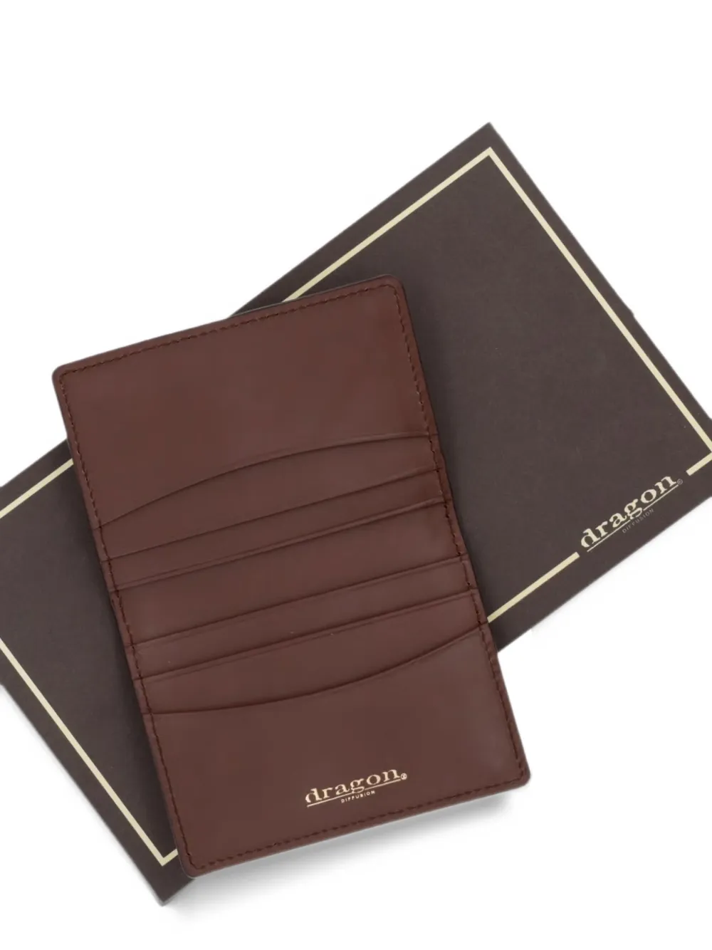 DRAGON DIFFUSION Leren pasjeshouder Bruin