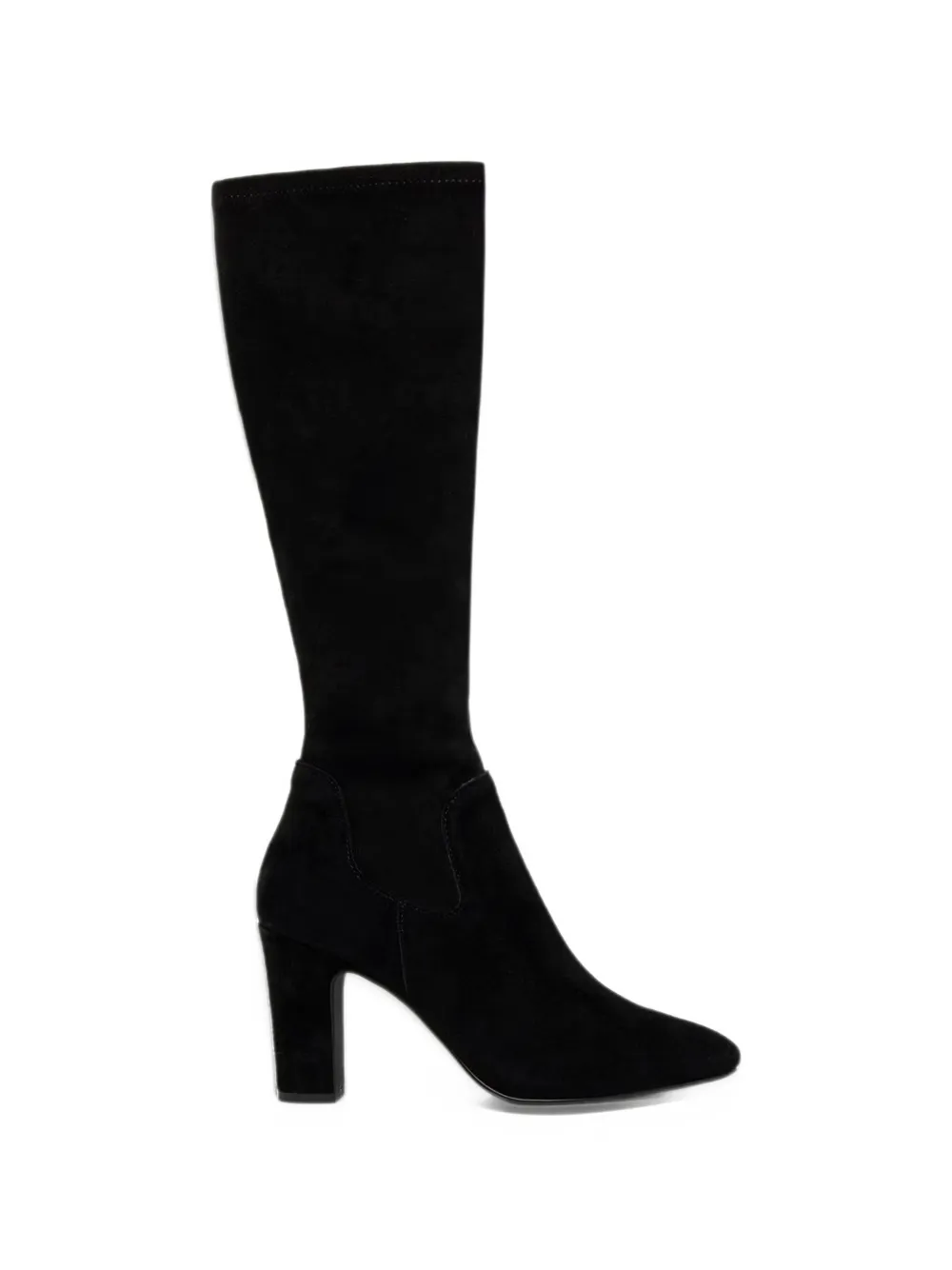 Dune London bottes Simple hauteur genou à bout pointu - Noir Dune London bottes Simple hauteur genou à bout pointu - Noir