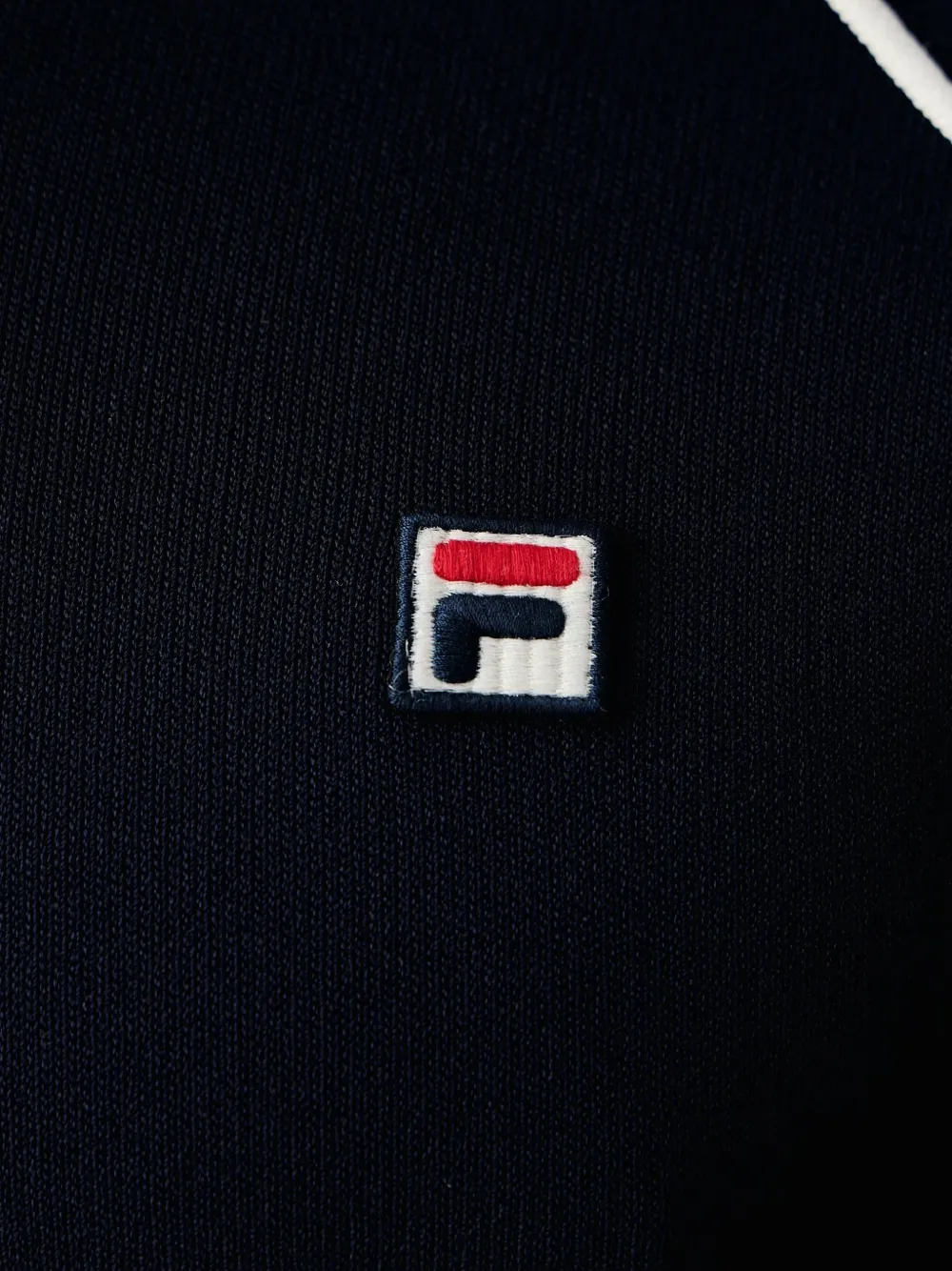 Fila Cortina contrast-trim raglan-sleeve sweater Blauw