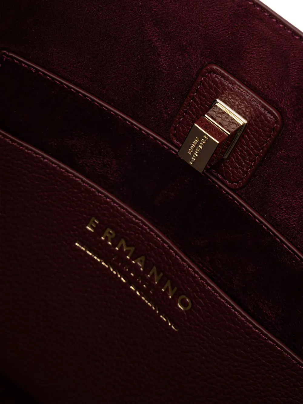ERMANNO FIRENZE grainy-texture shoulder bag Rood