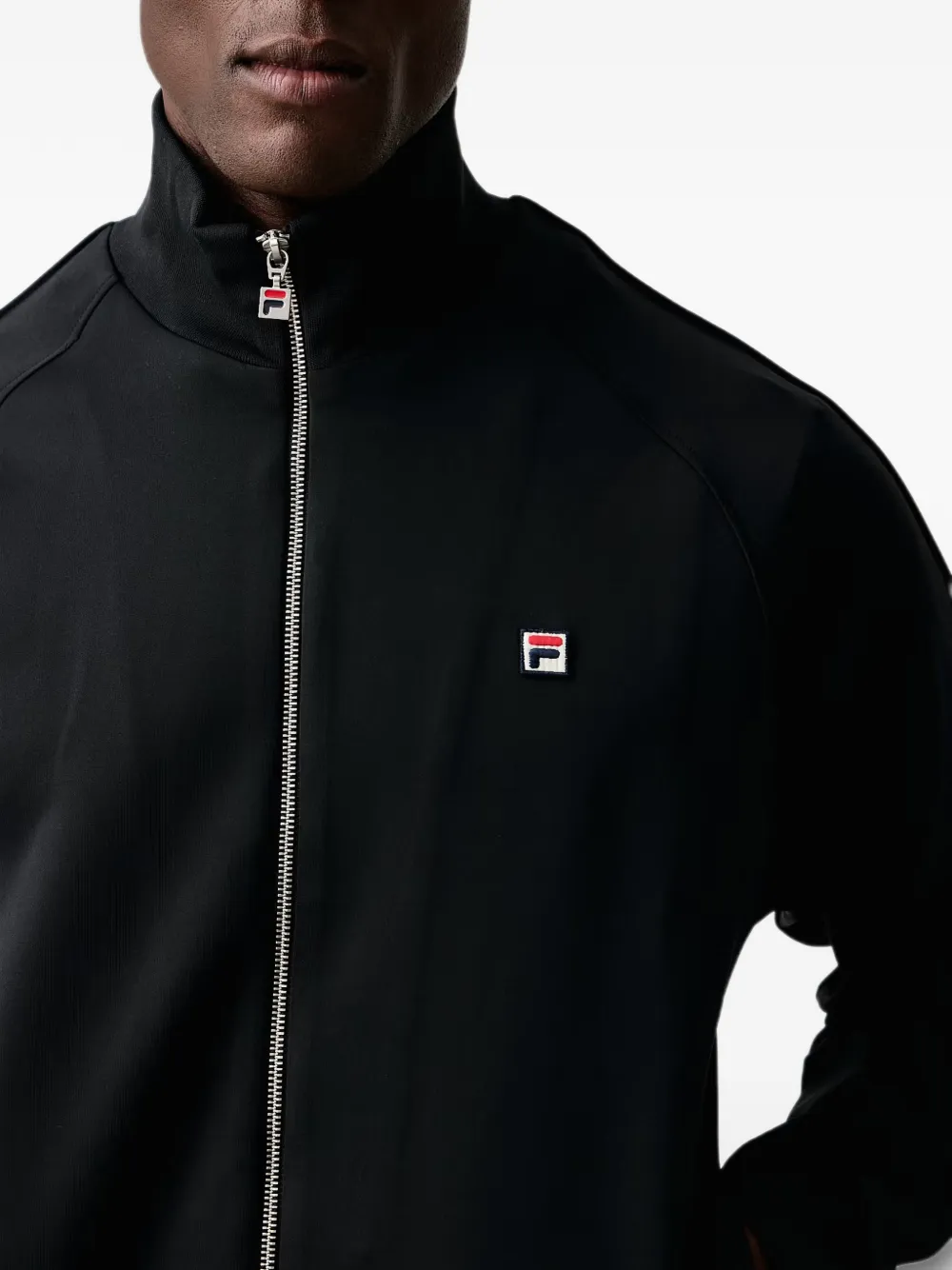 Fila Cavalese logo-patch zip-up sweatshirt Zwart