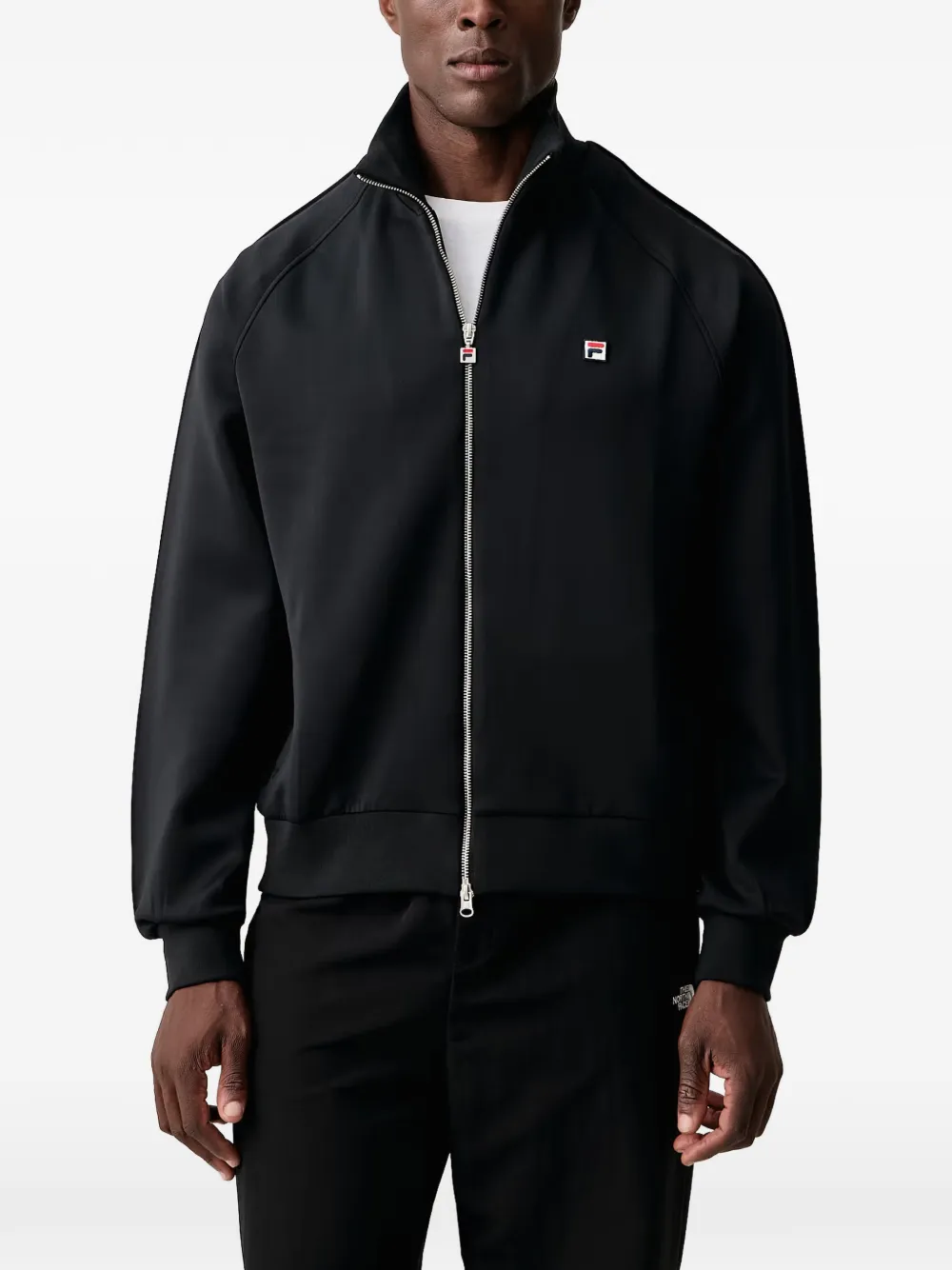 Fila Cavalese logo-patch zip-up sweatshirt Zwart