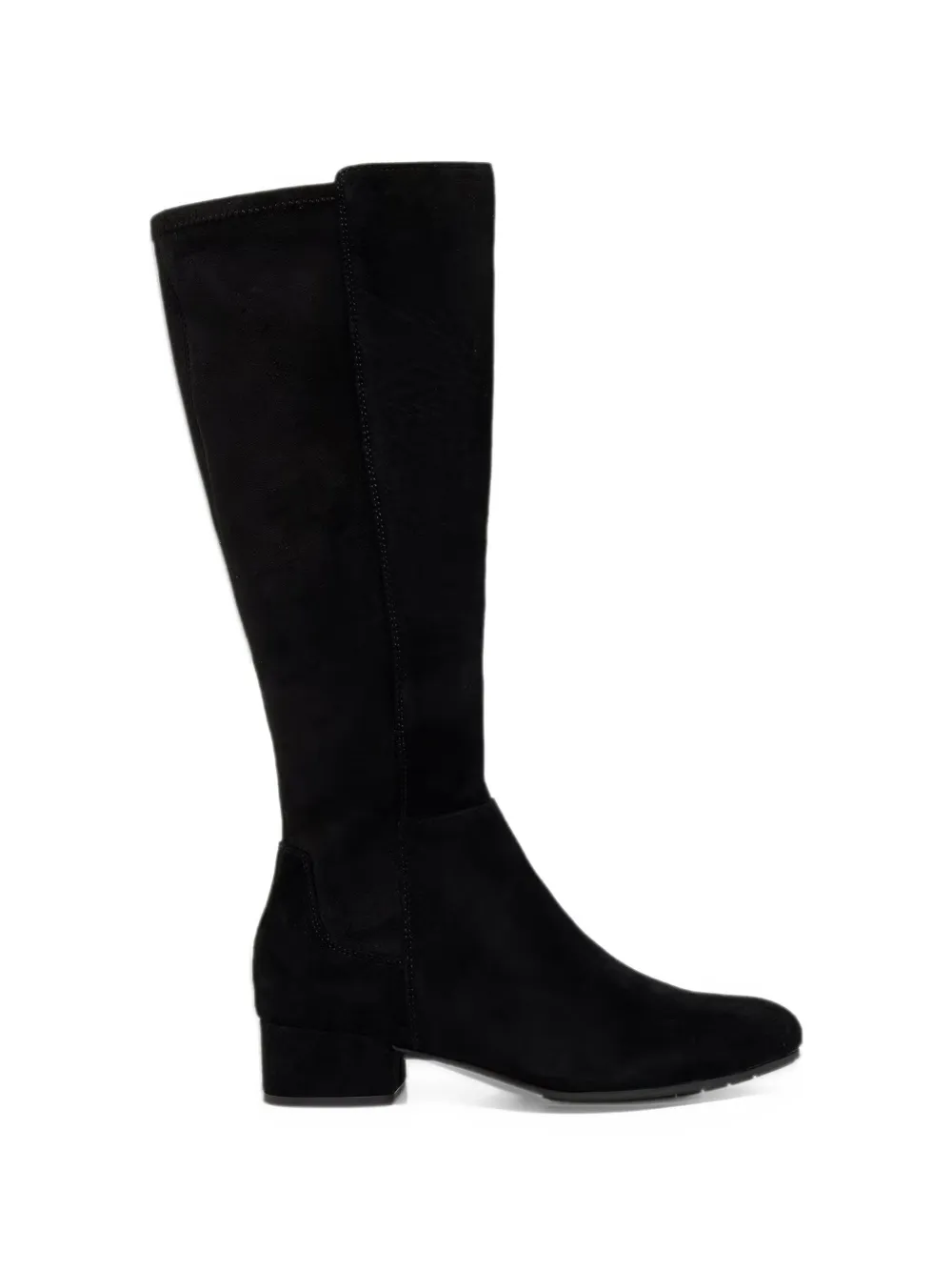 Dune London bottes Tayla hauteur genou à effet daim - Noir Dune London bottes Tayla hauteur genou à effet daim - Noir