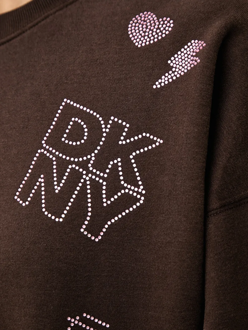DKNY rhinestone-embellished sweatshirt Bruin