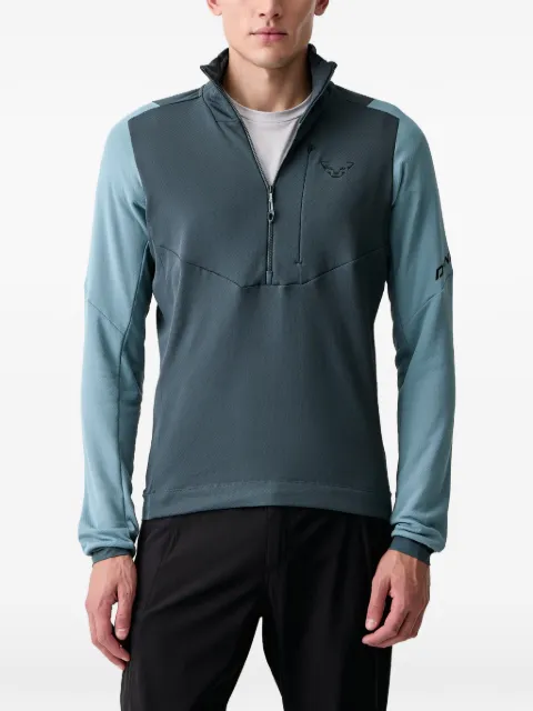 DYNAFIT panelled half-zip sweater