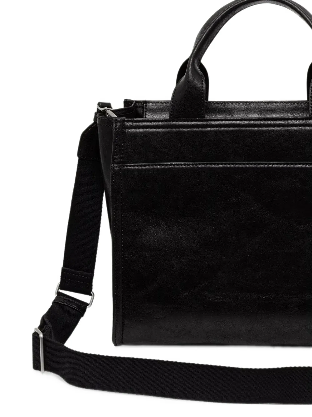 DKNY logo-embossed tote bag Zwart