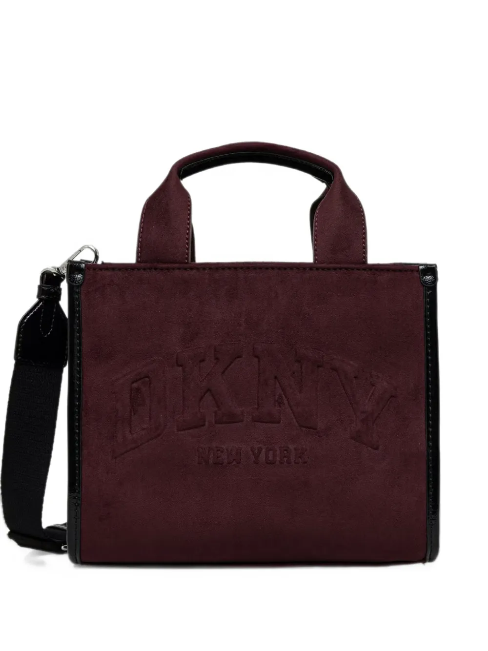DKNY small Hadlee logo-patch tote bag Rood
