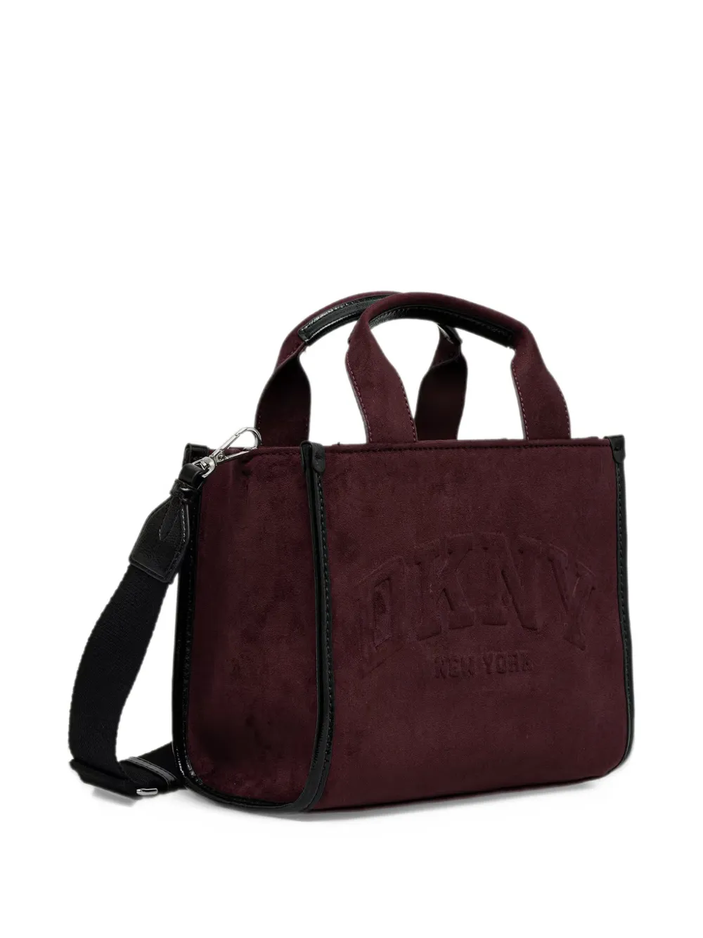 DKNY small Hadlee logo-patch tote bag Rood