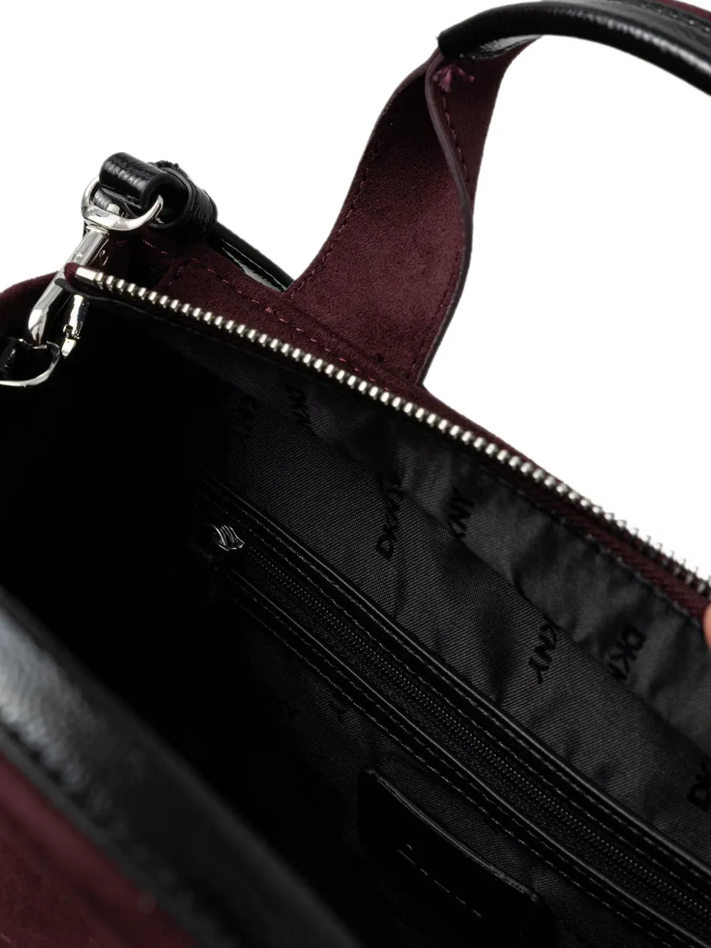 DKNY small Hadlee logo-patch tote bag Rood