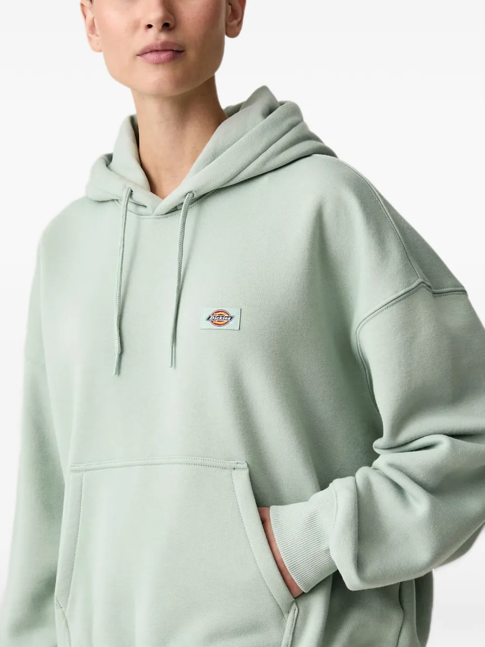 DICKIES Hoodie met logopatch Groen